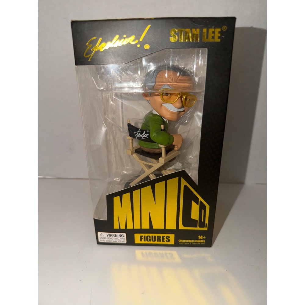 Iron Studios Stan Lee MiniCo Figure Marvel Excelsior Director Chair Vinyl MF0023